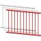 Safety fence panel | Fence panel | Center spacing: 750 mm | hot-dip galvanizedand white coated